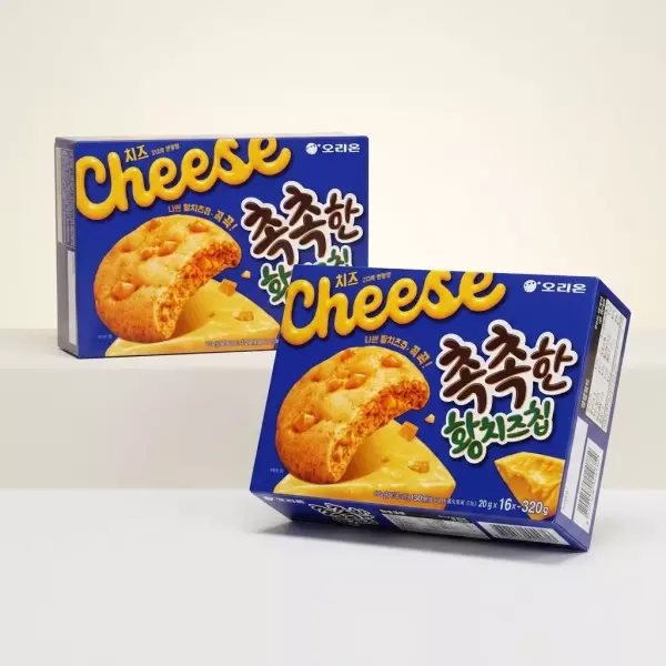 오리온 촉촉한 황치즈칩 16P 2개 + 촉촉한 초코칩 16P 2개