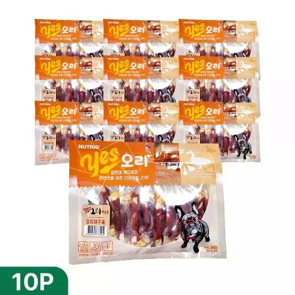 강아지 간식 기획구성 봉지 예스 오리대구포, 300g, 5개