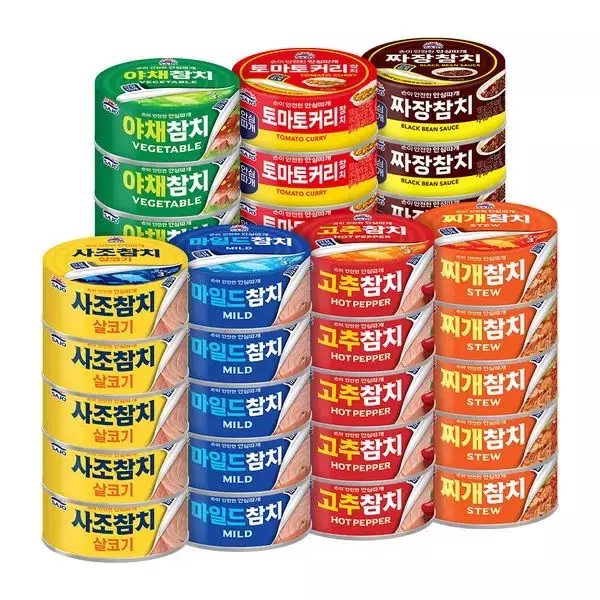 안심따개 참치 100g 12+12 총 24캔
