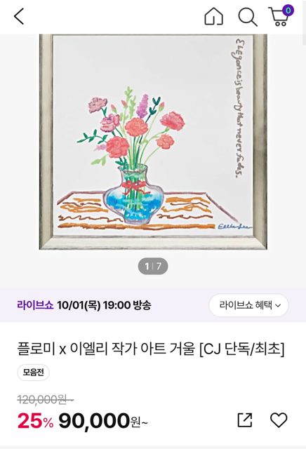 플로미 이엘리 작가 무드 오브 더 데이 아트 거울