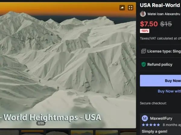 USA Real-World Heightmaps