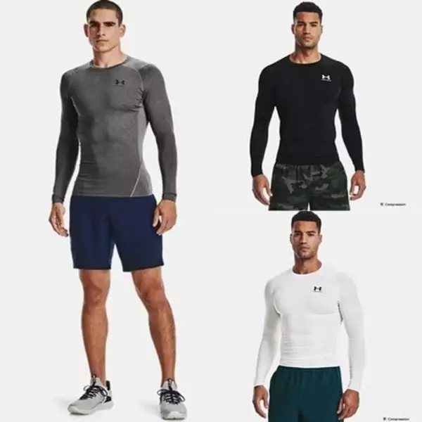 Under Armour 男款 HeatGear Armour 緊身壓縮長袖 1361524-001