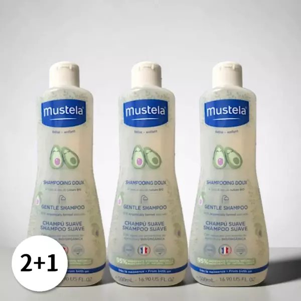 Mustela Gentle Shampoo 500ml 3 pcs